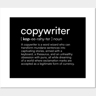 Copywriter definition Posters and Art